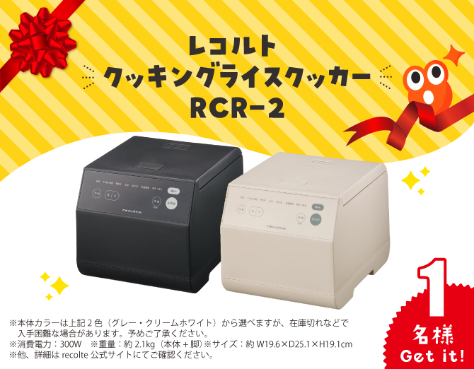 レコルト クッキングライスクッカーRCR-2