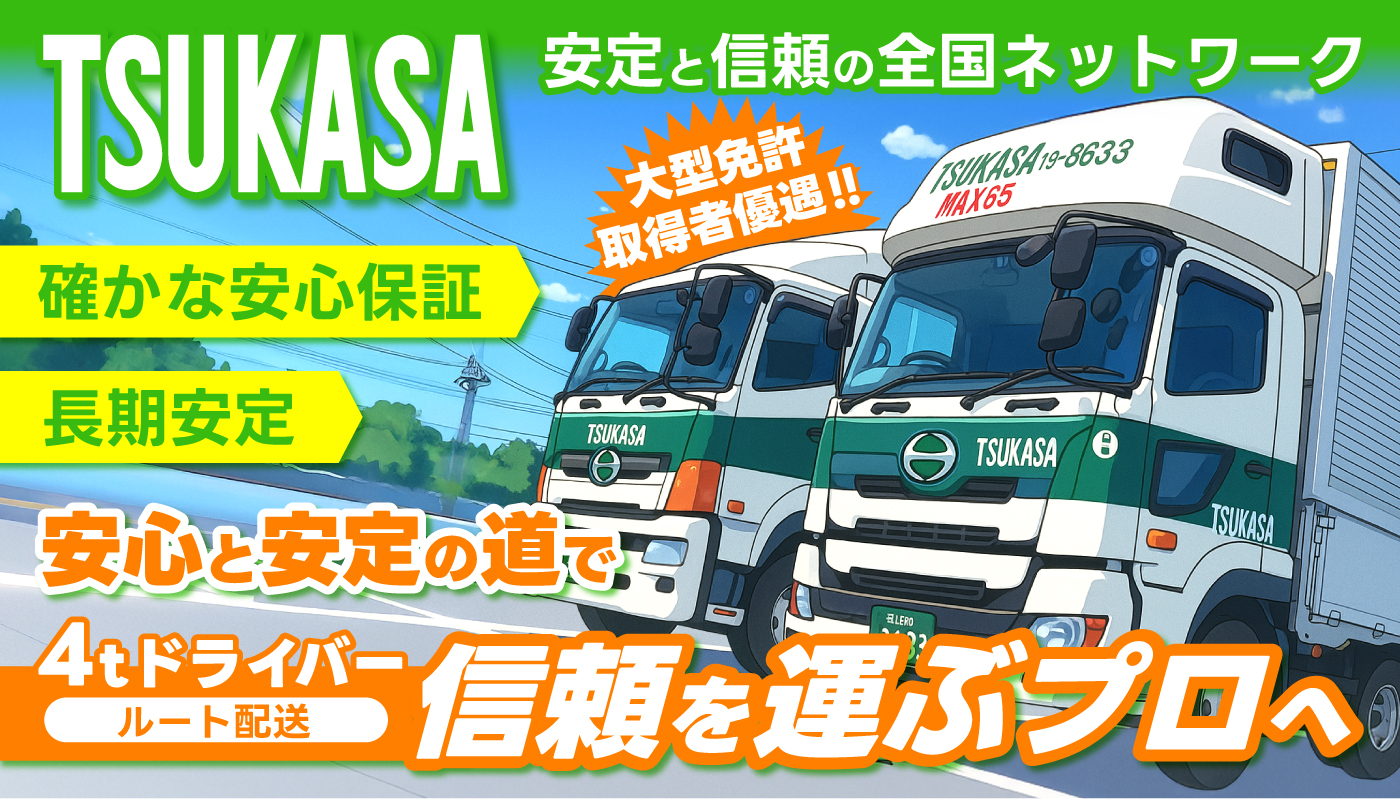４ｔドライバー（ルート配送）